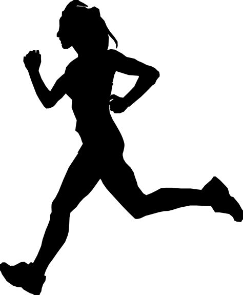 runner silhouette png clipart