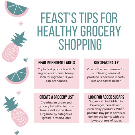 tips  healthier grocery shopping feast