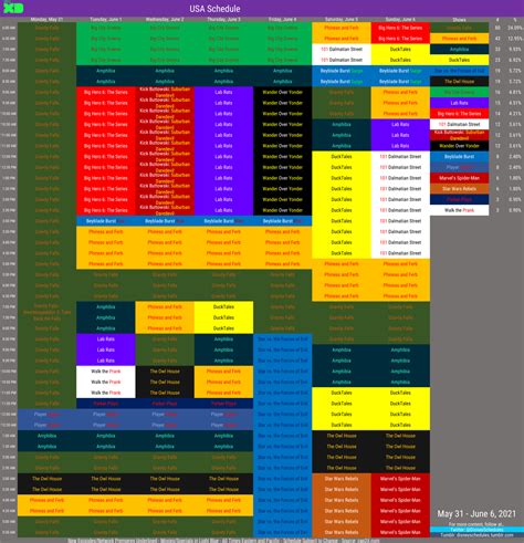 disney schedule thread  archive disney xds schedule  february   monday