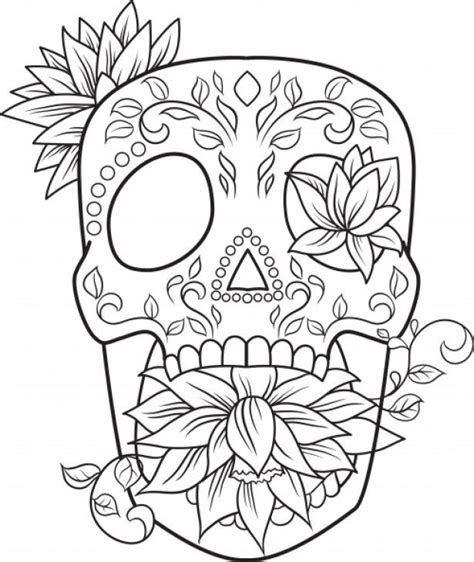 coloring pages  adults sugar skulls jpg skull coloring pages