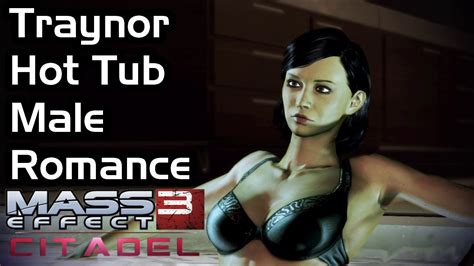 Mass Effect 3 Citadel Dlc Traynor Hot Tub Scene With