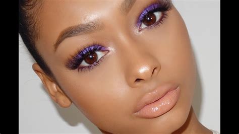 dramatic purple makeup  jaydepierce youtube