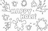 Holi Happy Line Coloring Pages Painting Colorful Looking Articles Site Find If Other sketch template