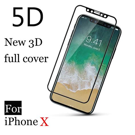 Romiky Full Body Cover 5d Tempered Glass For Iphone X 8 7 6s 6 Plus I7