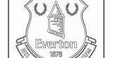 Everton Logo Coloring sketch template