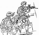 Coloring Pages Military Forces Drawing Soldier Color Printable Jobs Sheet sketch template
