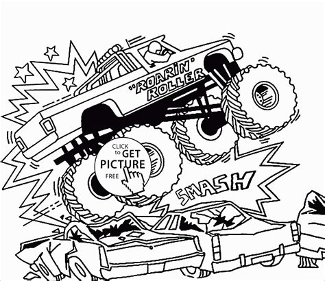 monster jam coloring pages  monster truck coloring pages  print
