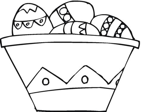 coloring pages easter basket coloring pages