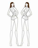 Fashion Female Templates Back Croqui Figure Silhouette Poses Croquis Template Illustration Drawing Sketches Moda Figures Womens Designersnexus Mode Getdrawings Visitar sketch template