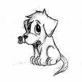 Dog Sad Drawing Puppy Sketch Easy Face Sketches Drawings Draw Simple Cartoon Getdrawings Pencil sketch template