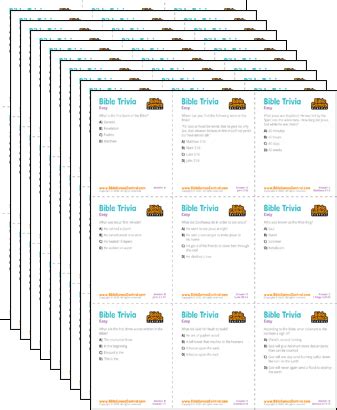 printable bible trivia questions answers   categories