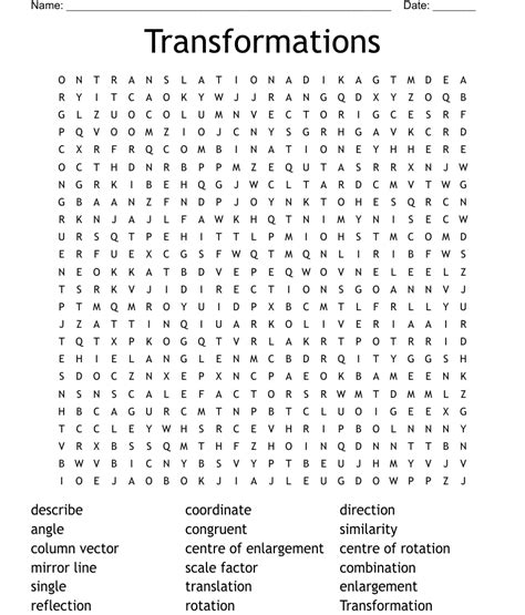 transformations word search wordmint