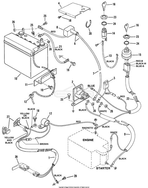 snapper     hp rear engine rider series  parts diagram  electrical systems