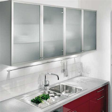 uke square anodized aluminum frame  kitchen cabinet glass door