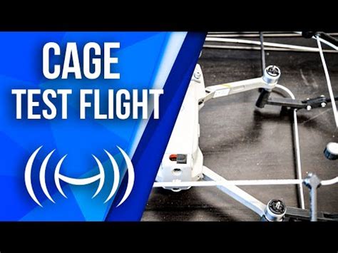 drone cage test flight   protection youtube