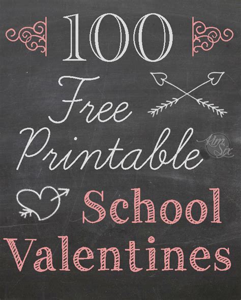 printable school valentines