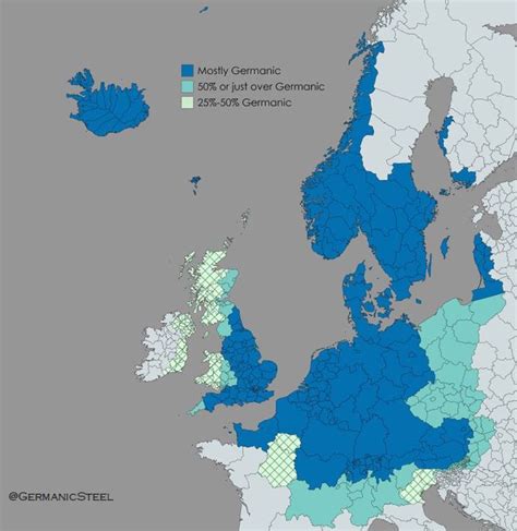 germanic peoples european map europe map infographic map