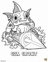 Grunt Gill Tir Skylanders Ludinet sketch template