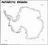 Antarctica Blank Geography sketch template