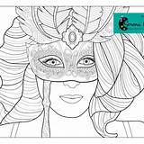 Coloring Mask Masquerade Choose Board Pages Adult sketch template
