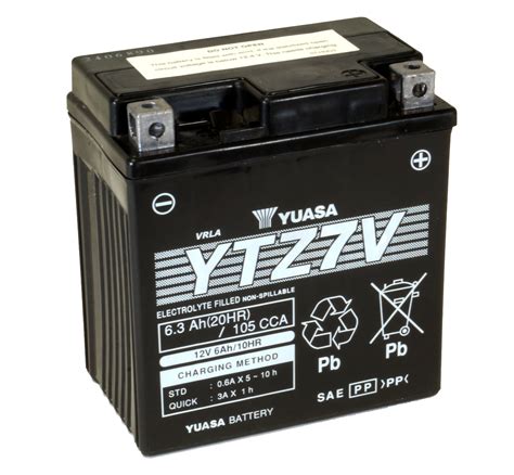 yuasa ytzv  maintenance  motorcycle battery   delivery mds battery