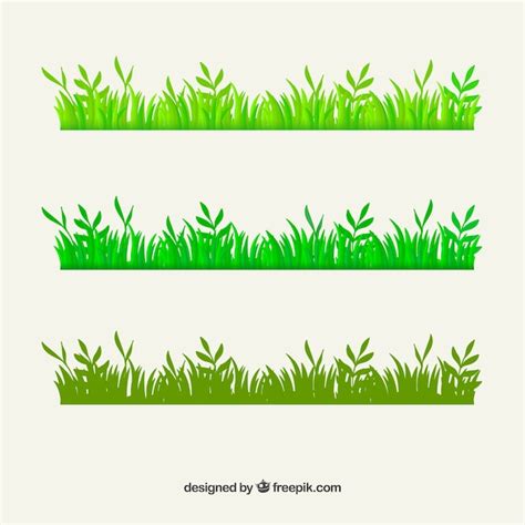 vector green grass border