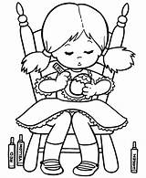 Coloring Pages Easter Colouring Little Girl Spring Cute Kids Girls Kid Fun Happy Print Sheets Cliparts Egg Clipart Boys Children sketch template