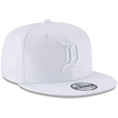 detroit tigers  era basic fifty adjustable snapback hat white ebay