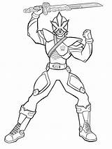 Coloring Power Rangers Pages Sword Lift Fight Ready sketch template
