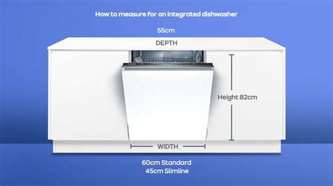 dishwasher size chart dimensions measurement guide