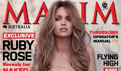 Ruby Rose Poses Nude On Maxim Cover