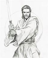 Obi Wan Kenobi Wars Star Drawing Coloring Iain Mccaig Sketch Concept Fan Pages Drawings Color Episode Comic Comicartfans Printable Getcolorings sketch template