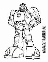 Coloring Transformers Pages Bumblebee Printable Kids sketch template