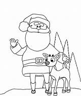 Coloring Pages Christmas Santa Preschool Preschoolers Kids sketch template