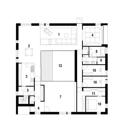 gallery  square house cocoon architecten  square house floor plans courtyard house