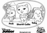 Coloring4free Callie Sheriff sketch template