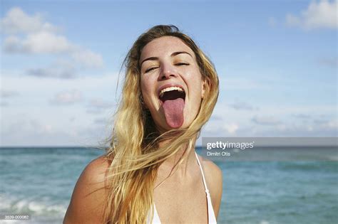 Woman Sticking Out Tongue Photo Getty Images