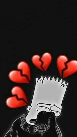 Broken Heart Bart Simpson Sad Wallpaper Hd Wallpaper Hd New
