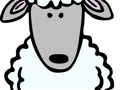sheep head template clip art  clkercom vector clip art