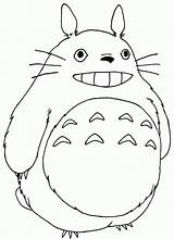 Totoro Neighbor Coloriage Ghibli Voisin Coloriages Vecino Sheets Postale sketch template