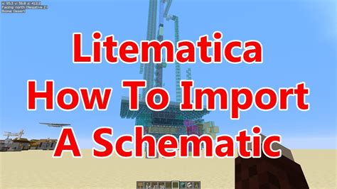 litematica     import  schematic  minecraft  tutorial youtube