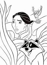 Pocahontas Colorir Meeko Ausmalen Flit Figuren Colorironline Onlinecoloringpages sketch template