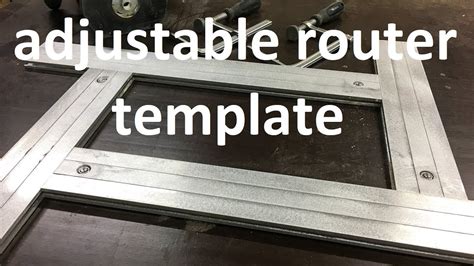 diy router template    adjustable routing template youtube