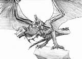 Nazgul Clipart Designlooter Dummies Solution Dragon Draw sketch template