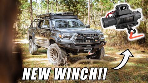installing   winch   tacoma toyota tacoma winch install vicoffroad winch review