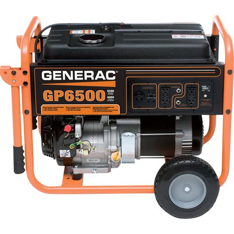 Free Shipping — Generac Gp6500 Portable Generator — 8125 Surge Watts