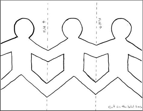 paper dolls holding hands template google search clw pinterest