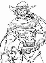 Overwatch Coloring Coloriage Mccree Pages Genji Coloriages Malvorlagen Kids Bounty Hunter Sketch Template Fun sketch template