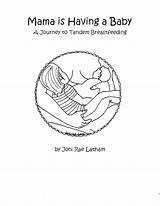 Coloring Breastfeeding Pdf Book Tandem Details Instant sketch template