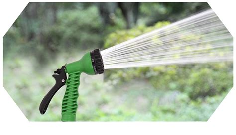flexible garden water hose pipe car washing spray nozzle gun garden watering ebay